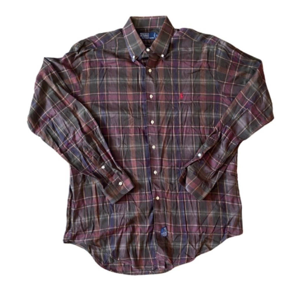 POLO RALPH LAUREN 100% Cotton Men’s Casual Button Down Shirt Size L